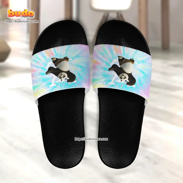 Slide sandals kung fu panda v2 and louis vuitton gift unique slide sandals for man woman and kid